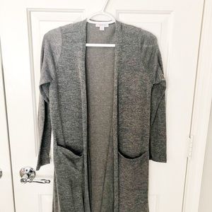 Lularoe Sarah Grey Cardigan